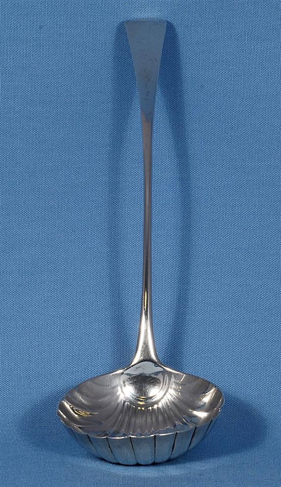 A George III silver Old English pattern soup ladle, Length 12 ¾”/322mm Weight 5.3oz/149grms